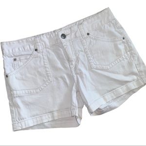 Calvin Klein Classic White Denim Mom Jean Shorts 12
